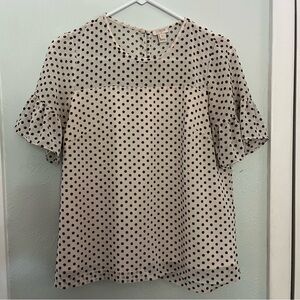 J Crew Polka dot top